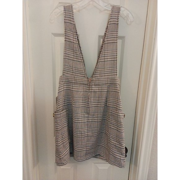 Nwt Women's So Plaid Pink/Black Layering Dress With Pockets Size 9 - Picture 6 of 10